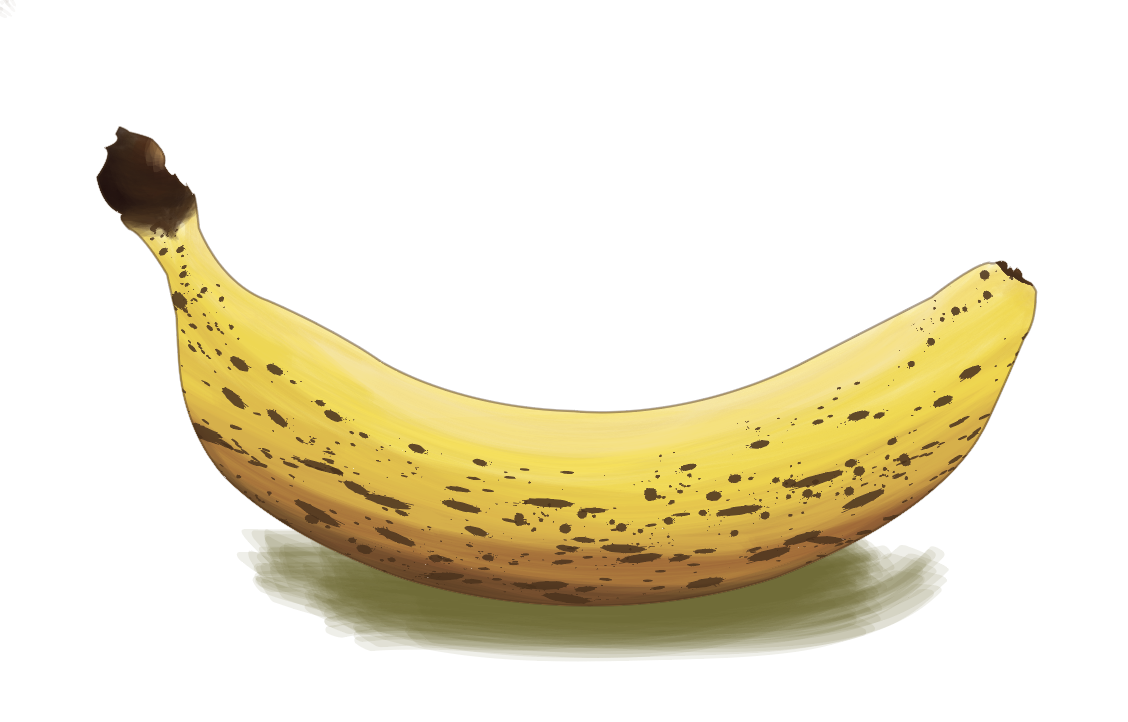 painterly banana